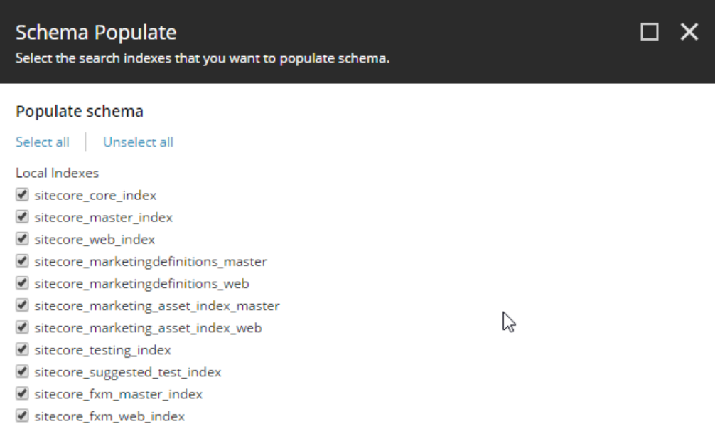 Sitecore Solr SearchStax schemas