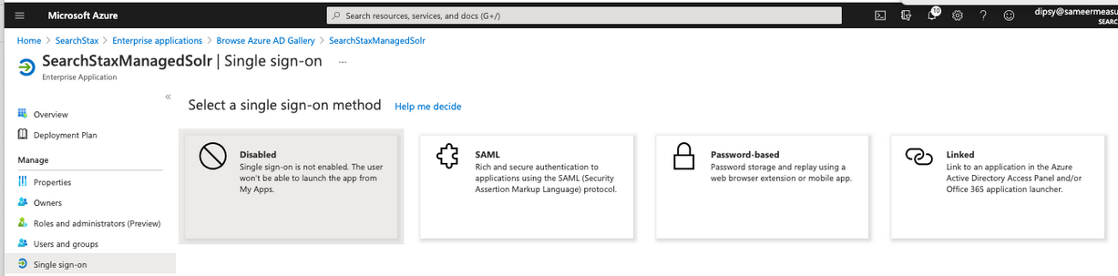 Searchstax Single Sign-On